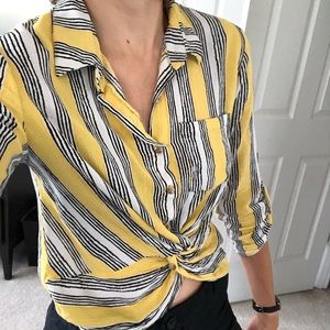 Yellow striped top